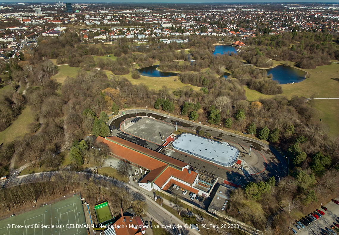 20.02.2023 - der Ostpark im zu warmen Februar 2023 in Neuperlach